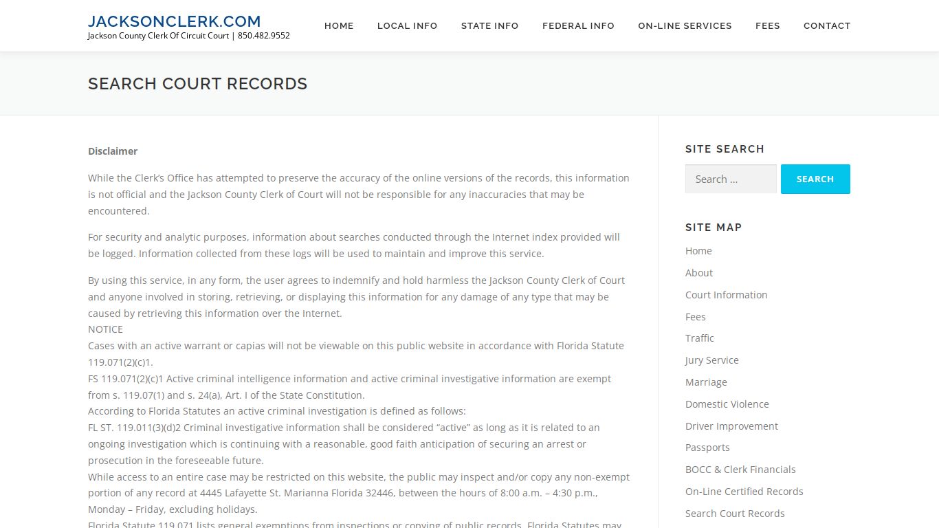 Search Court Records – jacksonclerk.com